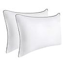 OPPOSY Bed Pillows for Sleeping 2 Pack Medium Firm, Queen Size Set of 2, Cooling Pillows Hotel Quality with Premium Soft Down Alternative Fill for Back, Stomach or Side Sleepers（Pack of 2）