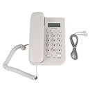 MAGT Téléphone, Home Hotel Wired Desktop Wall Phone Office Landline Phone with Caller ID Display for Home/Hotel(Blanc)
