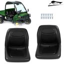 Pair Black Seats For John Deere Gator 4X2 HPX 4X4 HPX and 4X4 Trail HPX Series