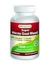 Best Naturals Horny Goat Weed Extract with Maca, Ginseng & Arginine, 60 Capsules - Natural Performance & Libido Boost Complex for Men & Women