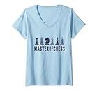 Womens Chessmaster Chess Lover Master Of Chess V-Neck T-Shirt