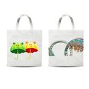 10Pcs White Blank Dye Sublimation Non-Woven Carrier Bag Shopping Grocery Bags