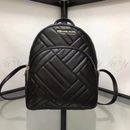Michael Kors Abbey Medium Quilted Bag Rhea Black Soft Nappa Leather Backpack AUS