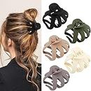 5 Pack Non-slip Jaw Clips Medium Hair Clamps for Thick Curly Long Hair, Wide Grip Hair Accessories for Women Girls