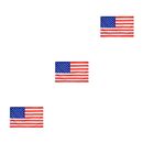 1/2/3 National Flag Stars Strips Home Decor Multipurpose Garden Decal Handheld