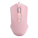 Sxhlseller Wired Mouse Computer 7 Keys 7Speed DPI Adjustable RGB Streamer Gaming Mouse Streamer Computer External Input Device DPI Mouse (Pink)