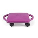 hand2mind Purple Indoor Scooter Board with Handles, Floor Scooter, Sit Down Scooter, Gym Activities for Kids, Indoor Recess Games, Sport Scooters, Physical Education Equipment, Gross Motor Toys