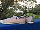 CONVERSE ALL STAR Pink Plaid Canvas Athletic Walking Yoga Women's Shoes Size 6