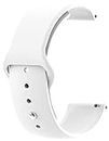 Ainsley 22mm Watch Straps/ Watch Band Compatible for Moto 360 Gen 2 (46mm) (White)