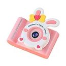 Lapyyne A16S HD Dual Lens 4000W Pixel Front Rear Dual Camera without Memory Card Li-Ion Battery Children's Camera, Pink