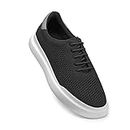 SOLETHREADS Illusion Casual Sneaker Lightweight Lace-up Shoes for Men|Grey|UK 10