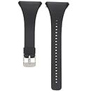 QGHXO Band for Polar FT4/FT7, Soft Adjustable Silicone Replacement Wrist Watch Band for Polar FT4/FT7 Watch (Black)
