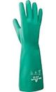 SHOWA 717 Unlined Chemical Resistant Nitrile Safety Work Glove, 13" Length, 11-mil, Small (Pack of 12 Pairs)