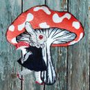 Large Sew-on Embroidered Patch Bundle Cottagecore Aesthetic Rabbit Mushroom