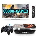 Kinhank Super Console X4 Plus Retro Game Consoles Built-in 65000+ Games, Plug and Play Video Game Console, Android 11/Emuelec 4.6/CoreE System, S905X4 Chip, BT 5.0