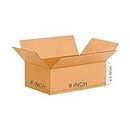 Box Brother 3 Ply Brown Corrugated Box_Packing box Size: 9X6X4.5 Length 9 inch Width 6 inch Height 4.5 inch Shipping box Courier Box (Pack of 20)