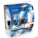 2x H9 Lunex Platinum White 4000K 709 65W 12V Halogen Hard Case Headlight Bulb