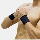 Vigor Adjustable Sport Wristband Weight Lifting Gym Wrist Support/Magnetic Heated Wrist Band - Bulk 3 Sets - Black - 3 PACK