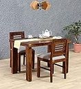 Winntage Furniture Sheesham Wood 2 Seater Dining Table with Chairs Wooden Dining Table and Chair Set for Dining Room (Honey Finish)