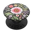 PopSockets: PopGrip Nintendo Switch, Kindle E-reader, Ipad Expanding Stand and Grip with a Swappable Top for Phones & Tablets - Flower Flair, Water proof