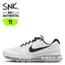 NIKE AIR MAX 2017 mens sneakers 849559-100 white black US Size 11 / UK Size 10