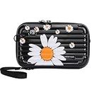 cross-body sling box bag for girls and womens | Mini suitcase convertible into cosmetic sling bag | (Black)