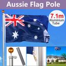 7.1M meter Aluminium Australian Aussie Flag Pole Flagpole Full Set