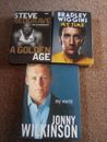 3 sports books bundle with free postage