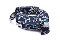 My Brest Friend Original Nursing Pillow for Breastfeeding, Nursing and Posture Support with Pocket and Removable Slipcover, Navy Bluebells