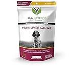 VetriScience Vetri Liver Canine Milk Thistle Supplement for Dogs – Advanced Liver Supplement for Dogs with Antioxidants, Liver Detox, for Sensitive Stomachs, 60 Bite-Sized Chews