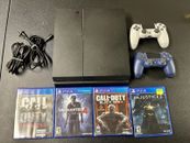 Sony PlayStation 4 PS4 500GB Black Console Gaming System CUH-1215A Bundle