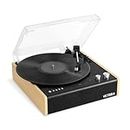 Victrola Eastwood Bluetooth Record Player with Three-Speed Turntable and Replaceable Audio-Technica Cartridge | Bamboo | VTA-72-BAM-EU