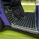 NOKINS Golf Cart Floor Mat for EZGO TXT,Fits EZGO TXT (1994+), EX1 (2020), Valor, Cushman Workhorse&Express S4 Black & Luminous
