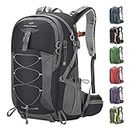 Maelstrom Hiking Backpack,Camping Backpack,40L Waterproof Hiking Daypack with Rain Cover,Lightweight Travel Backpack,Black