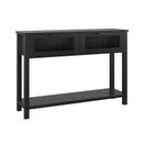 Millwood Pines 43.3 Console Table Wood in Black | 31.4 H x 43.3 W x 11.8 D in | Wayfair 108834D63F42426CA2191FB0E23D45AF