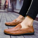 Para hombres Mocasines Cuero Zapatos para Caminar Informales Conducción Senderismo Sin Cordones Mocasines Barco