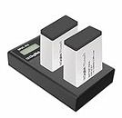 Digitek Platinum Dual Port Li-ion LCD Battery Charger with 2 Nos of 1250mAh Capacity LP E17 Li-ion Battery Combo Pack (DPUC-014 D E17)