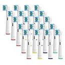 Iteryn 20PCS Replacement Toothbrush Heads Compatible with Braun Oral B Electric Toothbrushes, for Oral B Pro 1000, Pro 300, Pro 500, Genius X, Vitality, Smart 2000, Pro 400, Toothbrush Heads by Iteryn