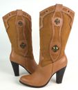 Miranda by Miranda Lambert Candice Western Brown Suede Leather Boots Size 7.5 M