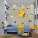 Adesivi da parete Pokemon soggiorno decorazione casa arte decalcomania murale bambini Regno Unito