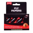 Rentokil Fly Paper Pesticide-Free 24 Pack Pest Control Home Garden Kitchen New