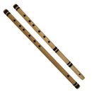 Juego de 2 instrumentos de viento musicales para profesionales flauta de bambú Bansuri - envío gratuito