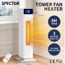 Spector Electric Heater 2000W Space Heaters Portable Instant Fast Heating Remote