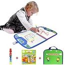 Jenilily Water Doodle Mat Portable Travel Drawing Bag Mat with Pen Educational Painting Toy for Toddlers Kids