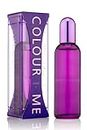 Colour Me Purple by Milton-Lloyd - Perfume for Women - Chypre Fruity Scent - Opens with Bergamot and Watermelon - Blended with Rose and Jasmine - For Classy, Elegant Ladies - 100 ml EDP Spray