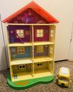Peppa Pig Family and Friends Family House WORKS With Figures, Car, Furniture!