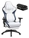 CELLOFILL Big and Tall Gaming Chair with Footrest, High Back Ergonomic Office Chair with Comfortable Headrest and Lumbar Support,Chaise de Bureau