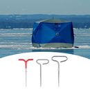 3x Ice Auger Drills Rod Holder Metal Tent Pegs Hiking Winter Fishing