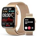Smart Watches for Women (Answer/Make Calls), 1.83" HD Full Touch Screen, Fitness Tracker with Heart Rate Blood Oxygen Blood Pressure Sleep Monitor, IP67 Waterproof Smartwatch for Android iOS