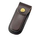 Multitool Sheath, Leather Knife Sheath for Multitools, Pocket Knife Holder Belt Loop Case, Knife Pouch Belt Sheath, Knife Holster for Carrying Folding Knife, Swiss Army Knife, Small Knife (Brown)